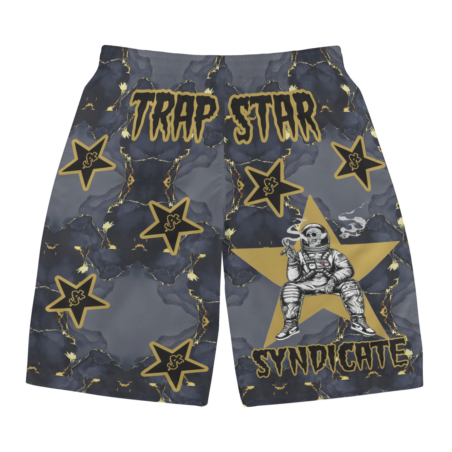 T.S.S. Trap Star Syndicate Mens Black Shorts