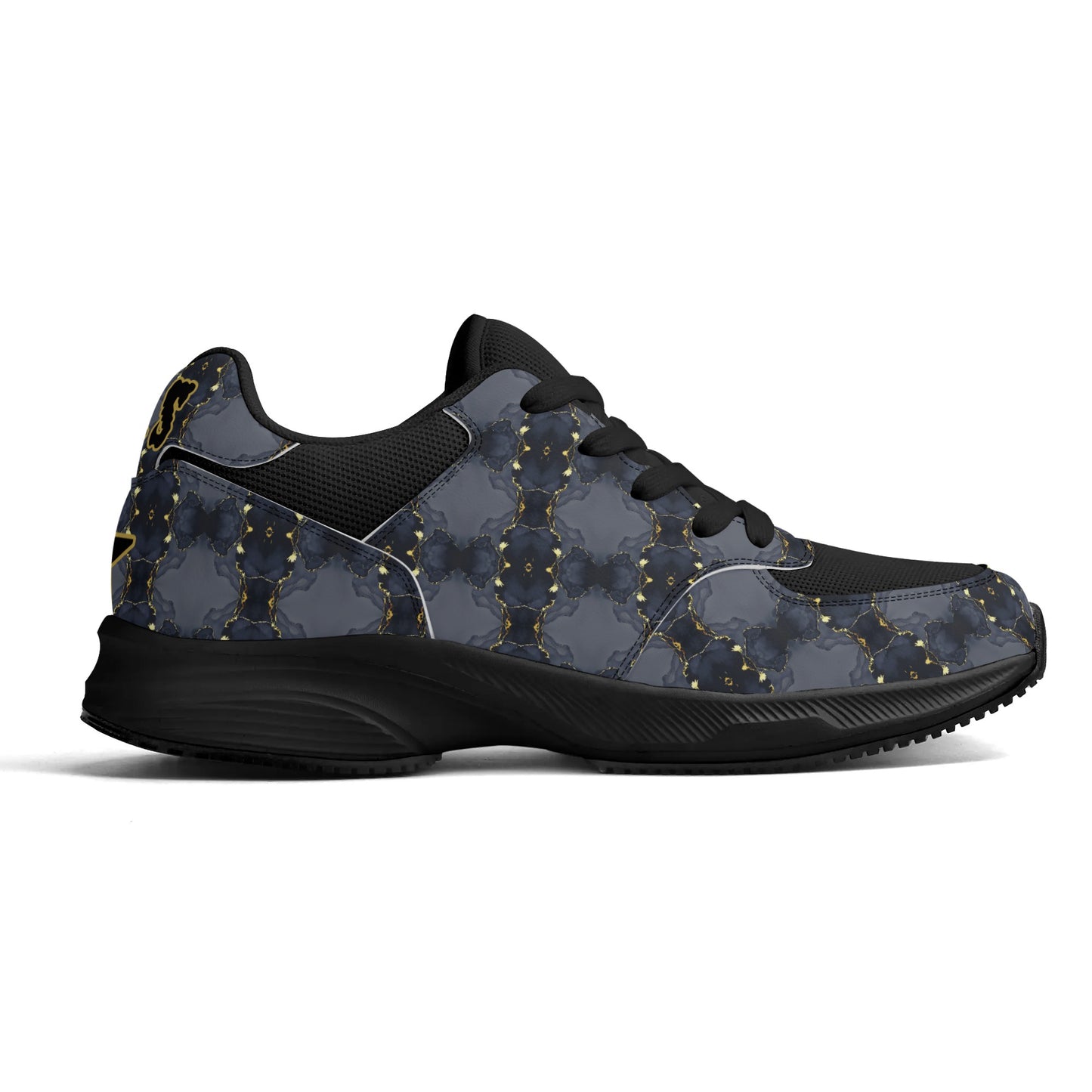 T.S.S. Trap Star Syndicate  Black Low Top Star Kicks