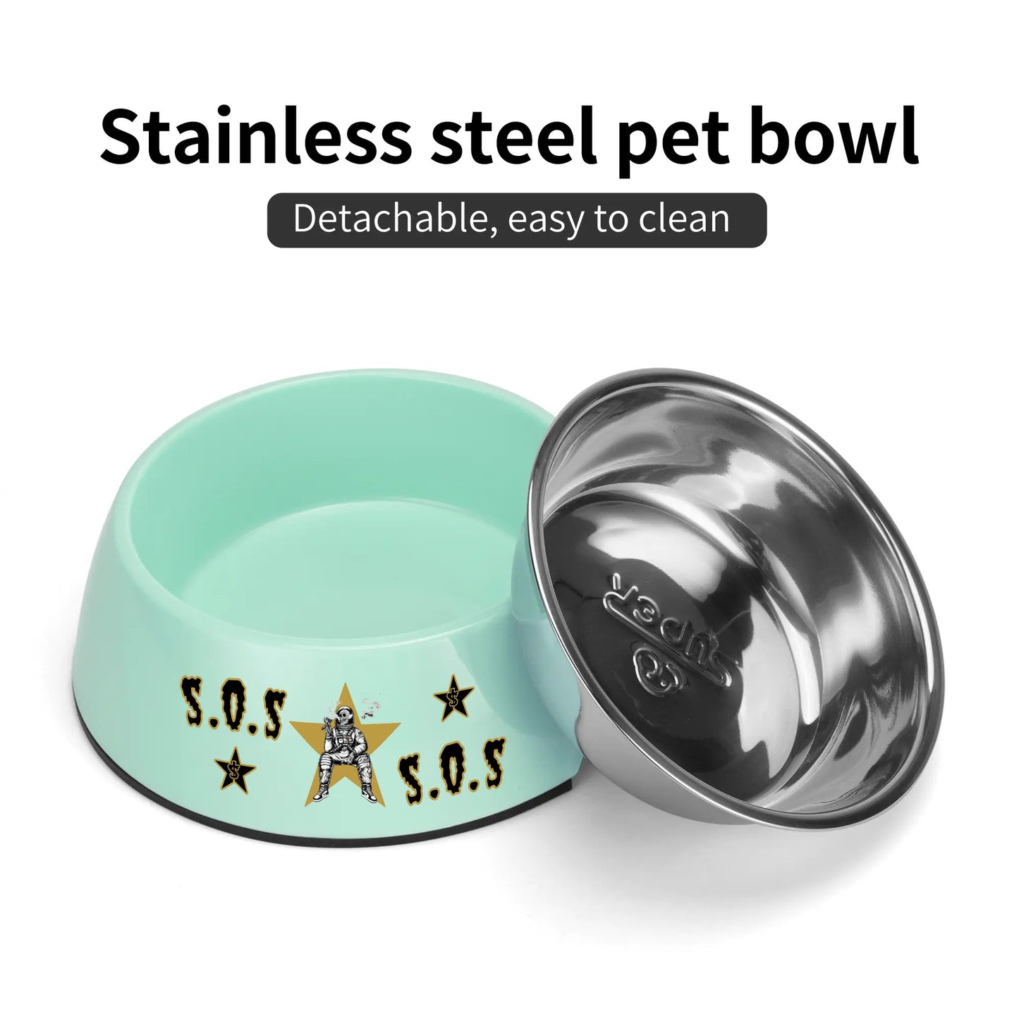 T.S.S. Trap Star Syndicate Pet Food Bowl