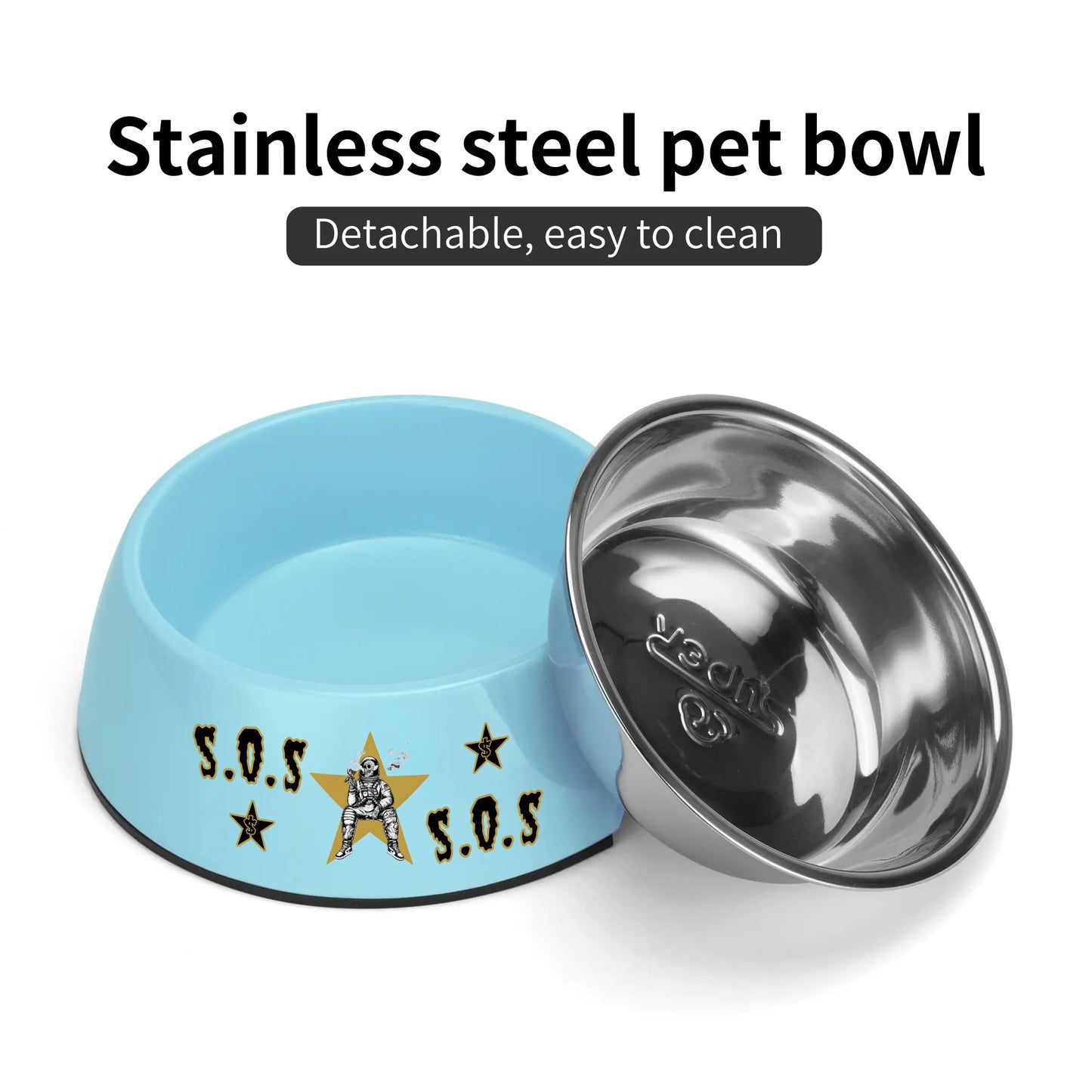 T.S.S. Trap Star Syndicate Pet Food Bowl