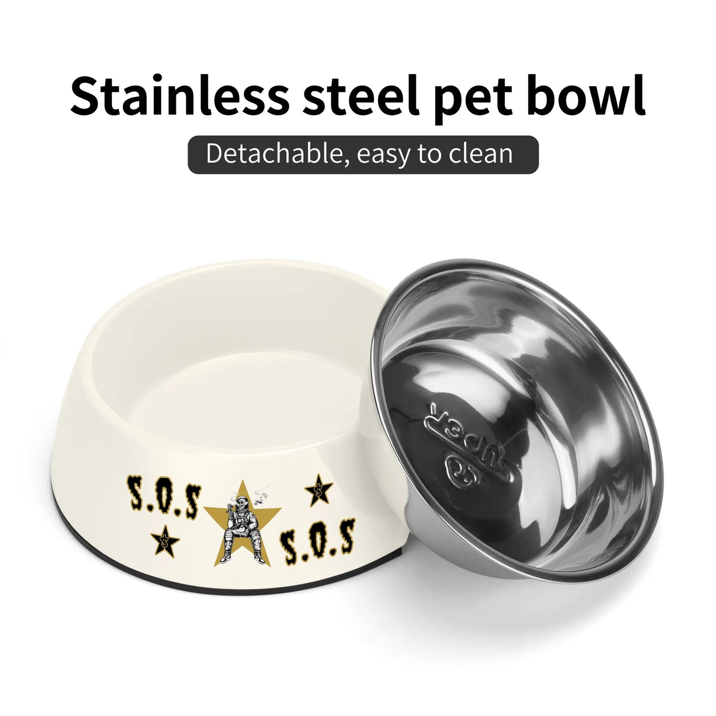 T.S.S. Trap Star Syndicate Pet Food Bowl