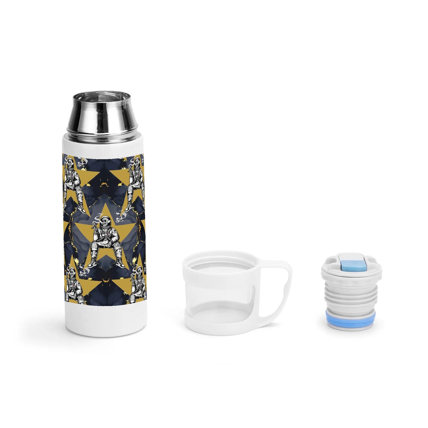 T.S.S. Trap Star Syndicate Sublimation Vacuum Bottle with Cup