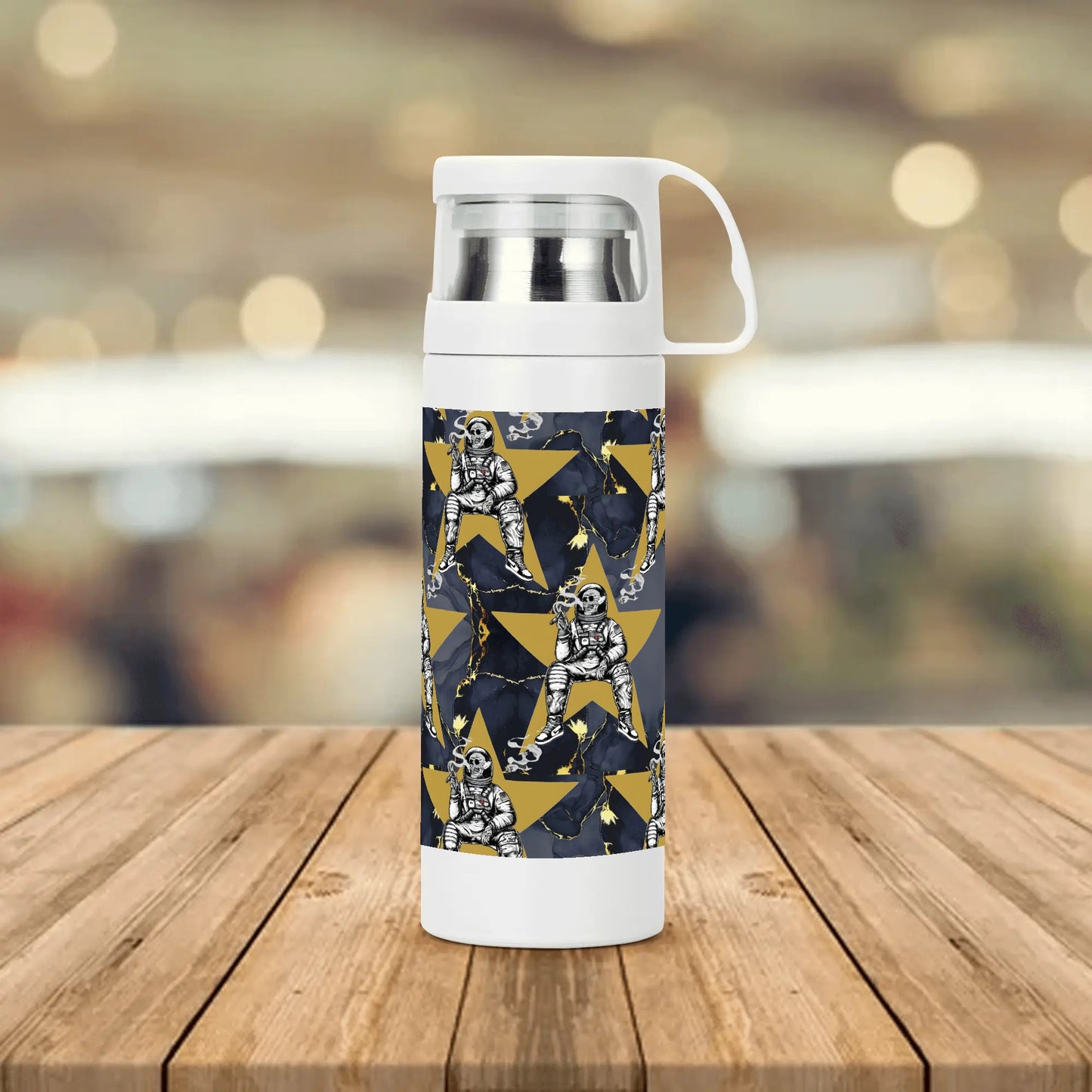 T.S.S. Trap Star Syndicate Sublimation Vacuum Bottle with Cup