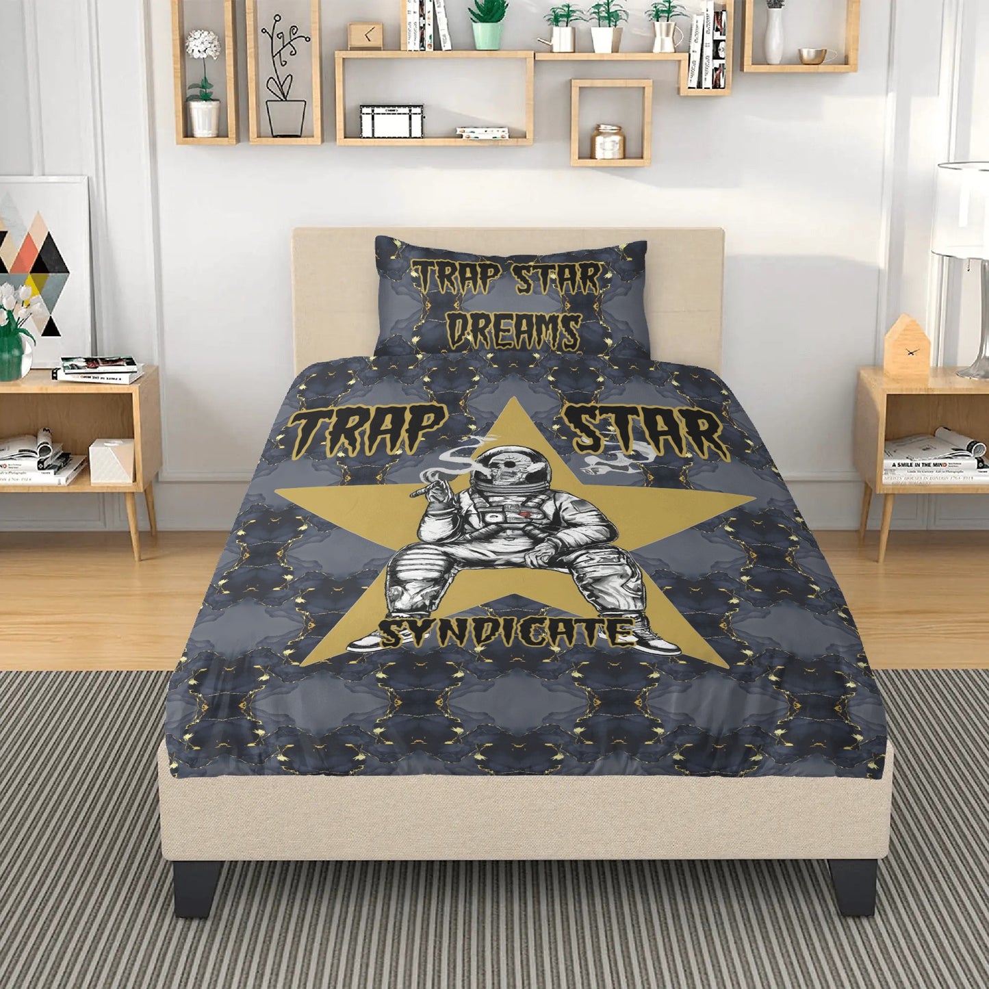 T.S.S. Trap Star Syndicate 3 Pcs Beddings