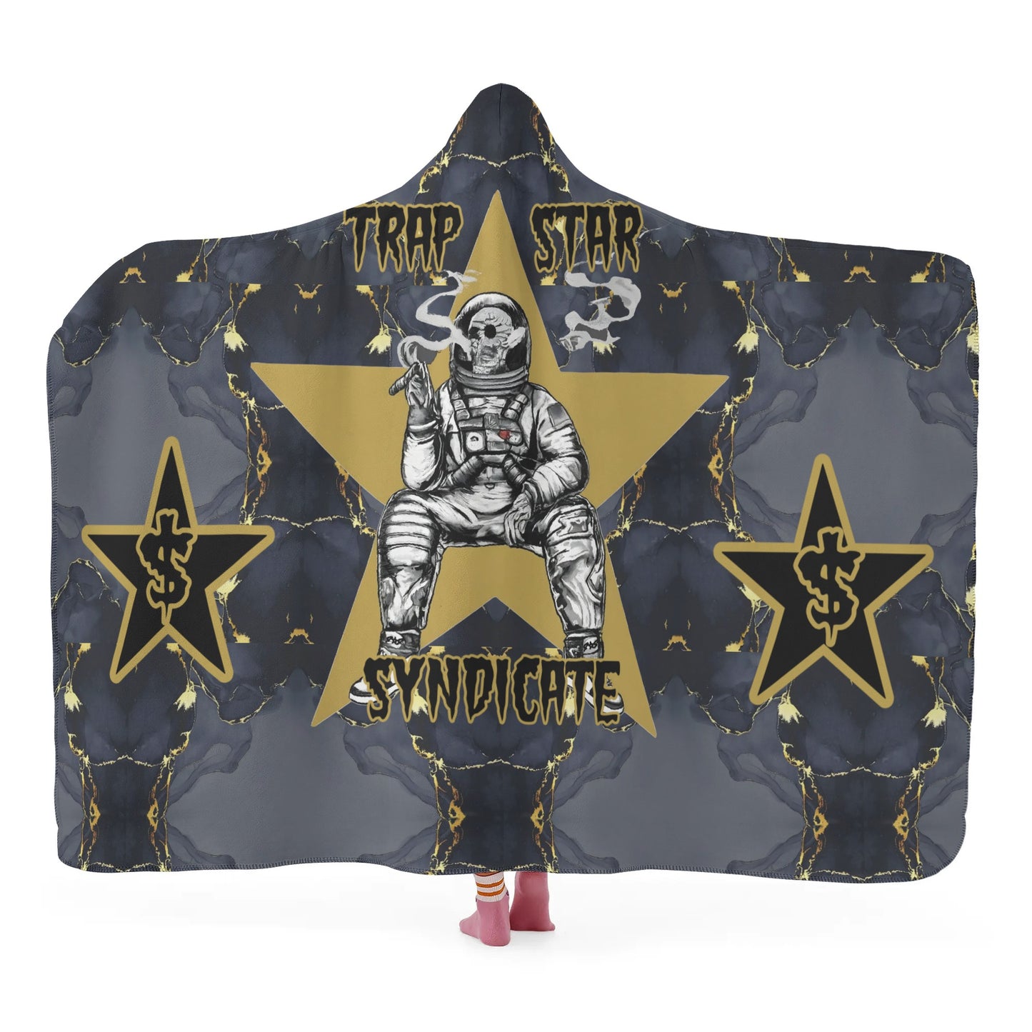 T.S.S. Trap Star Syndicate Hooded Blanket