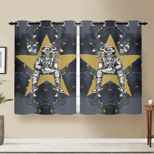 T.S.S. Trap Star Syndicate Window Curtains (2 PCS) 132X183 CM