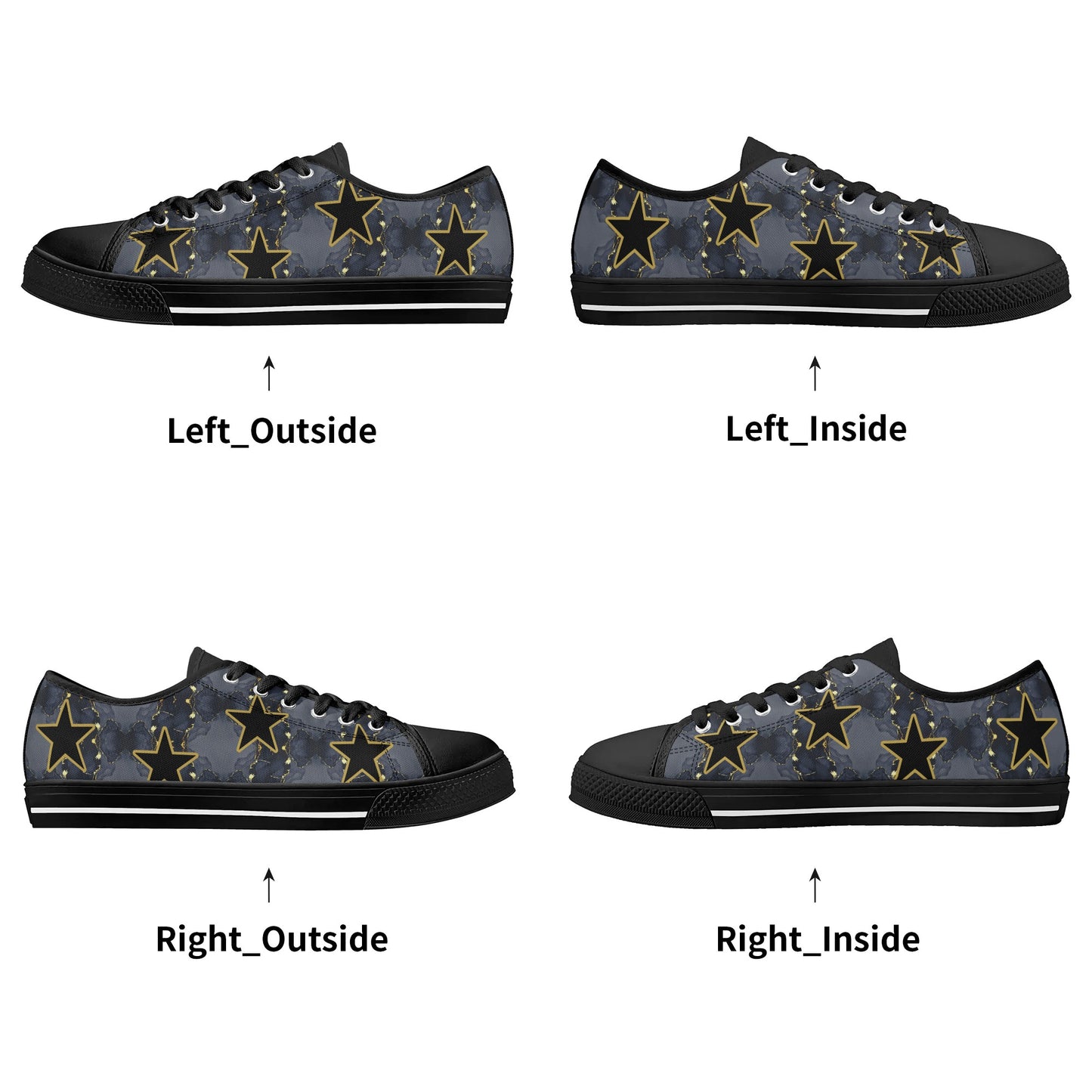 T.S.S. Trap Star Syndicate Mens Low Top Star Kicks