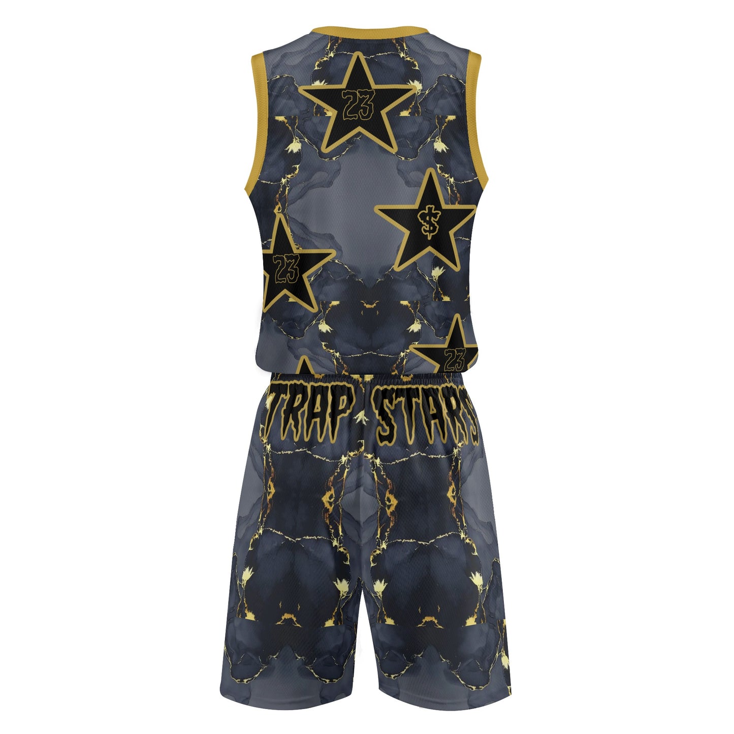 T.S.S. Trap Star Syndicate Adult Basketball Sports Uniform Jersey & Shorts