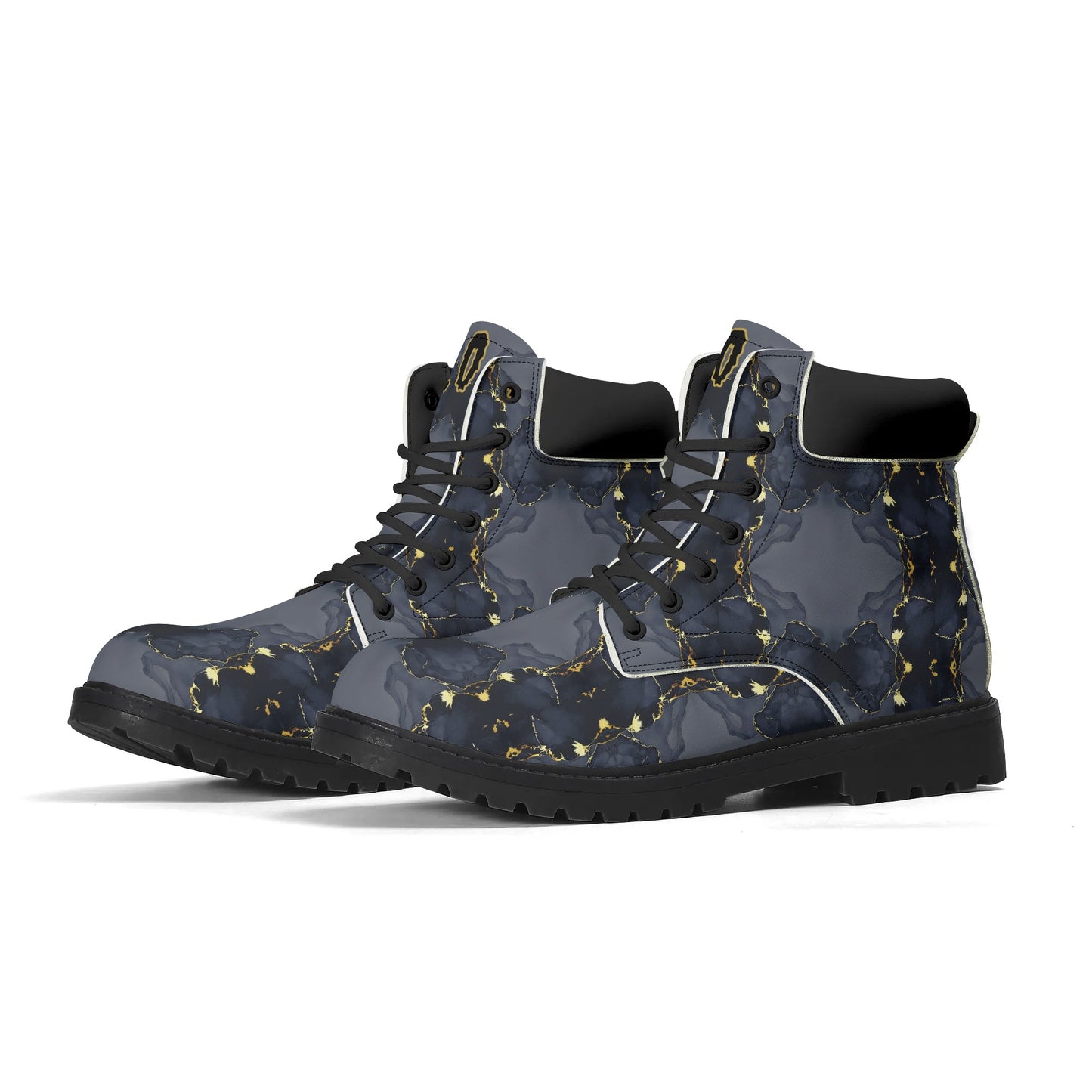 T.S.S. Trap Star Syndicate Mens Black Leather All Season Boots