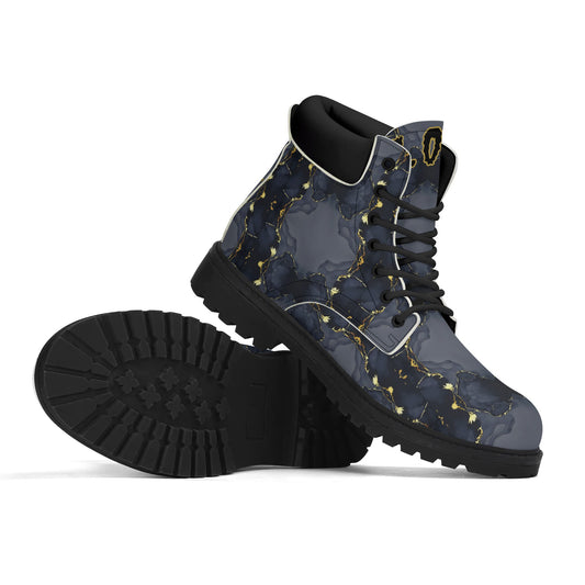 T.S.S. Trap Star Syndicate Mens Black Leather All Season Boots