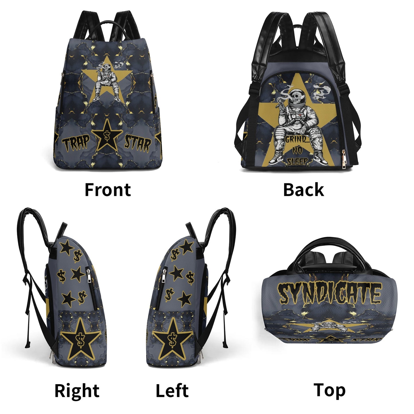 T.S.S. Trap Star Syndicate Anti-Theft Backpack