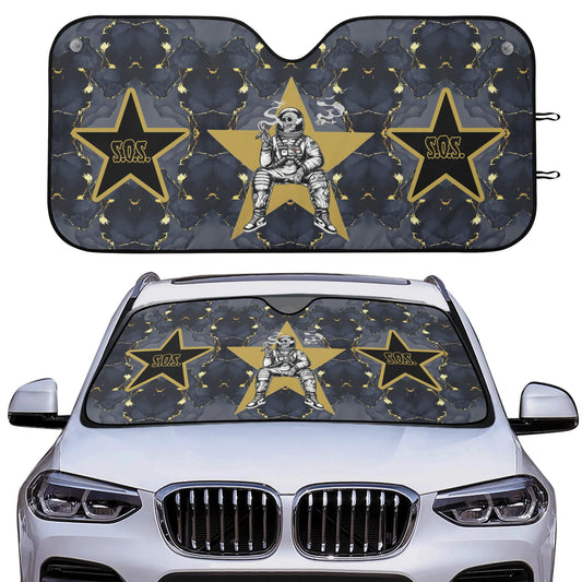 T.S.S  Trap Star Syndicate Car Auto Sun Shade