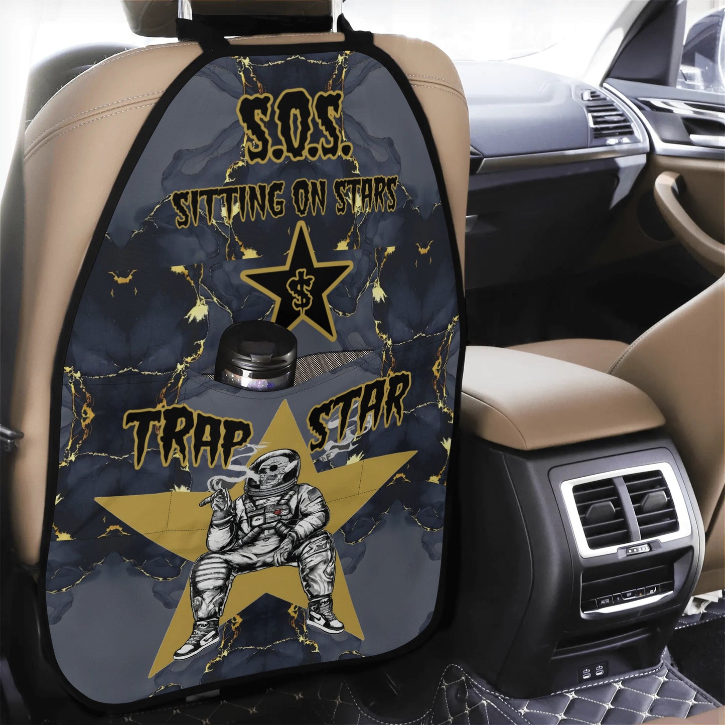 T.S.S. Trap Star Syndicate Car Back Seat Organizer Protector