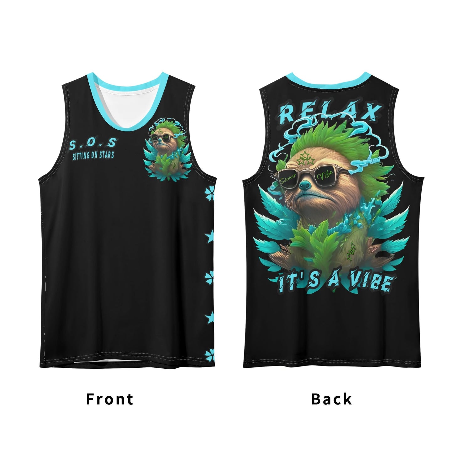 Slothfully Elevated Mens Loose Fit Sleeveless Tank Top T-Shirt