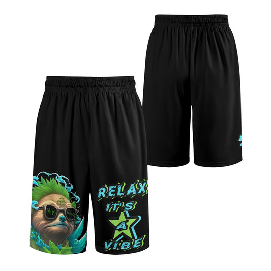 Slothfully Elevated Mens Basketball Shorts