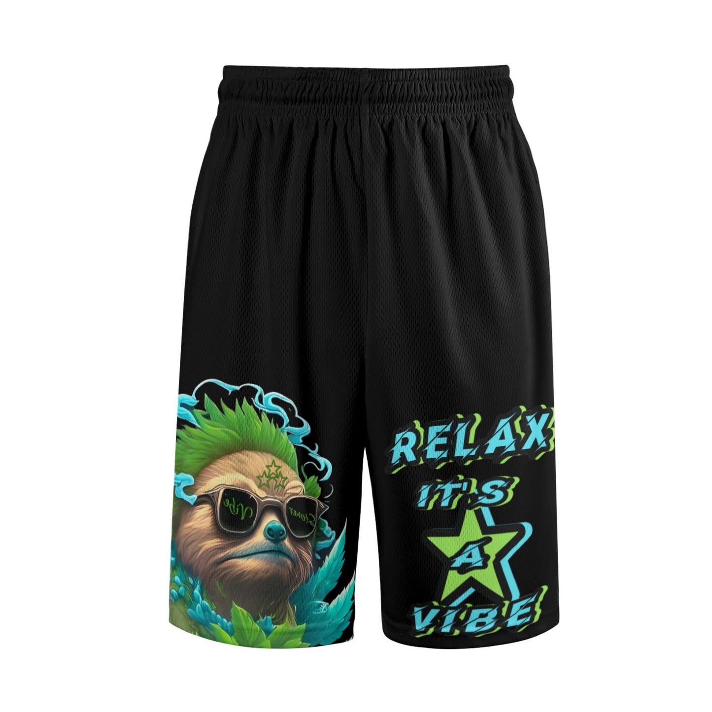 Slothfully Elevated Mens Basketball Shorts