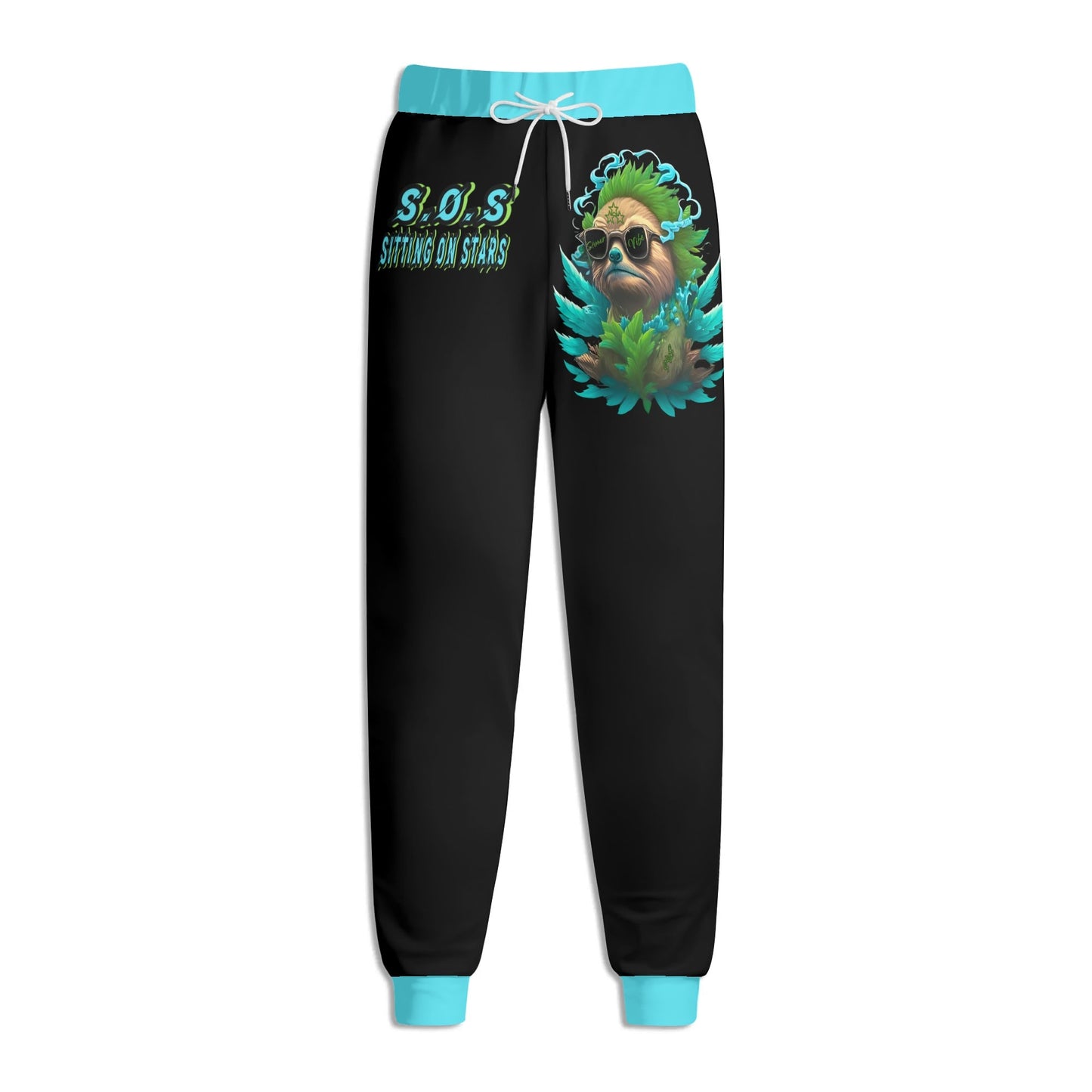 Slothfully Elevated  Mens Black Sweatpants