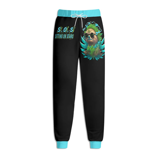 Slothfully Elevated  Mens Black Sweatpants