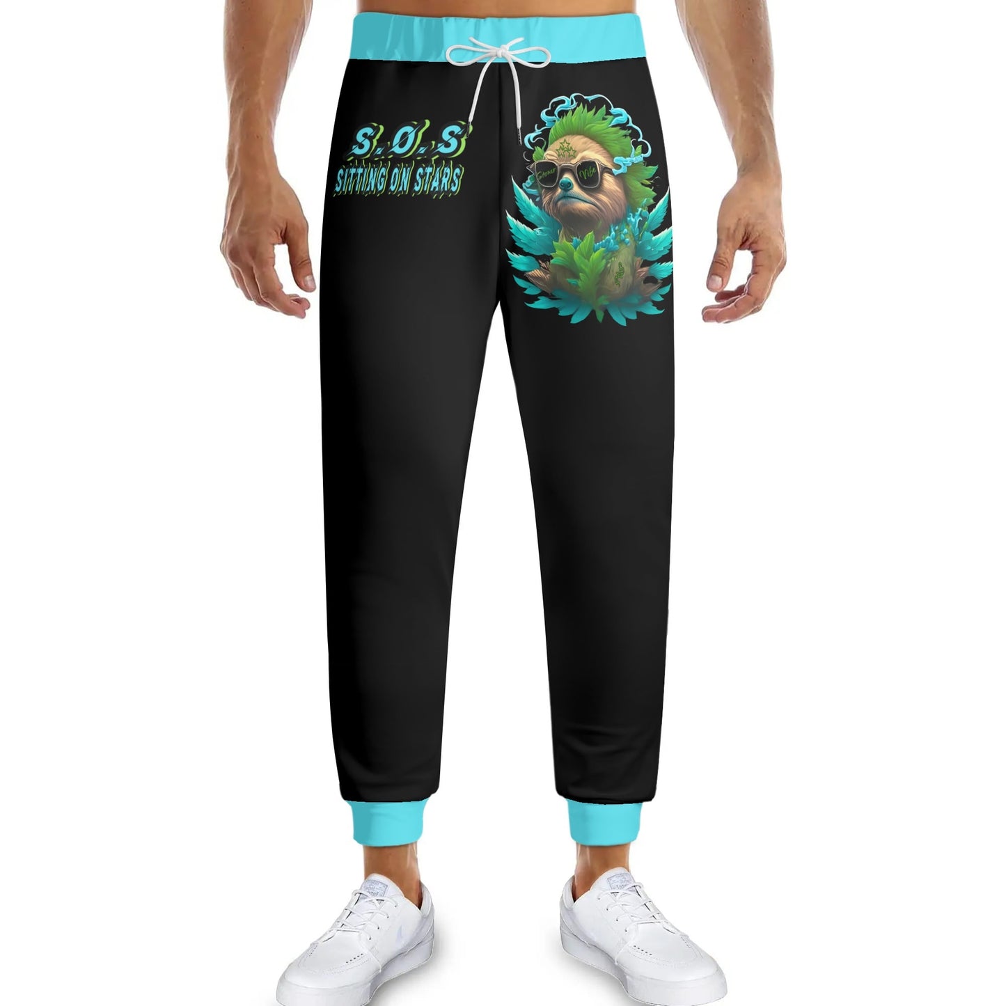 Slothfully Elevated  Mens Black Sweatpants