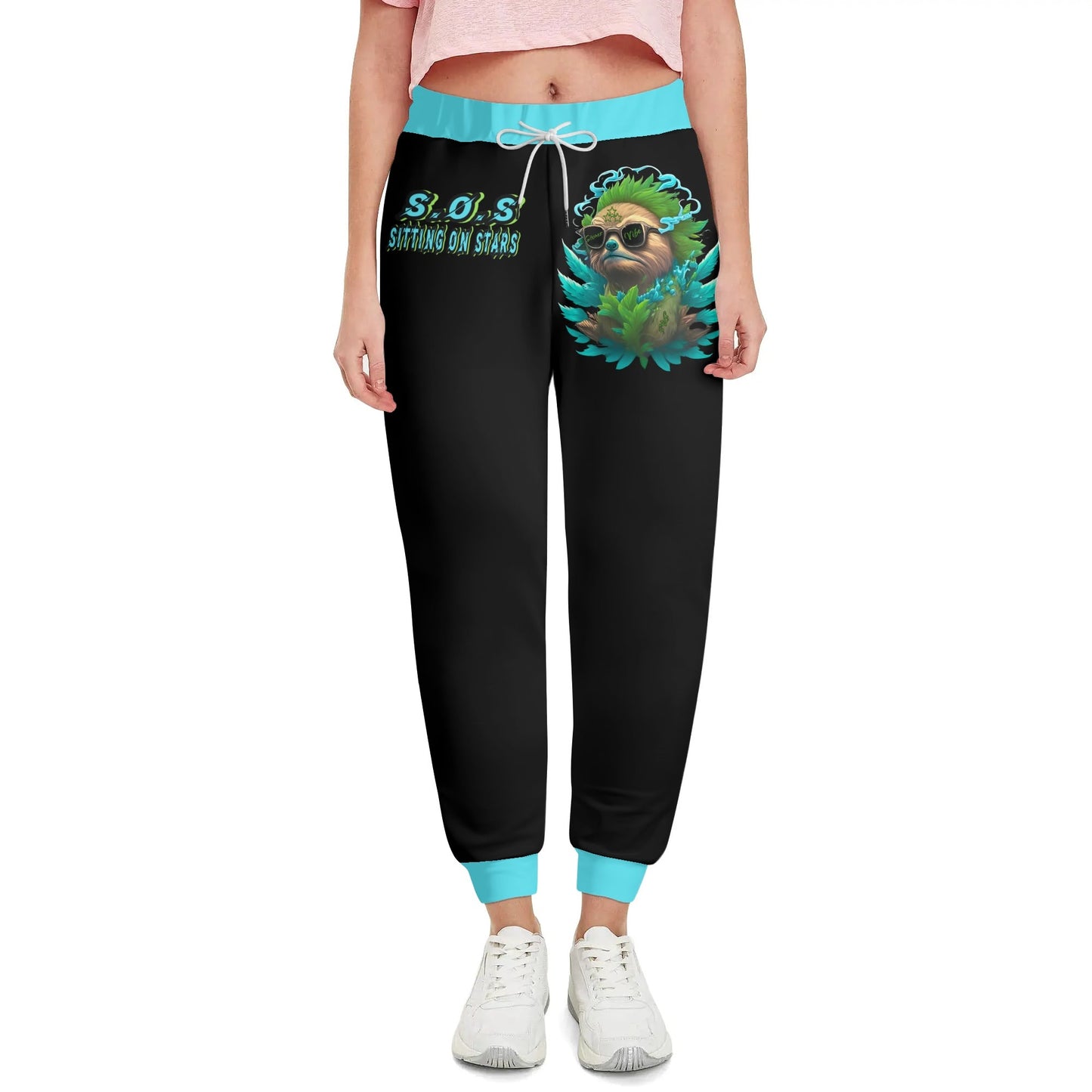 Slothfully Elevated  Mens Black Sweatpants