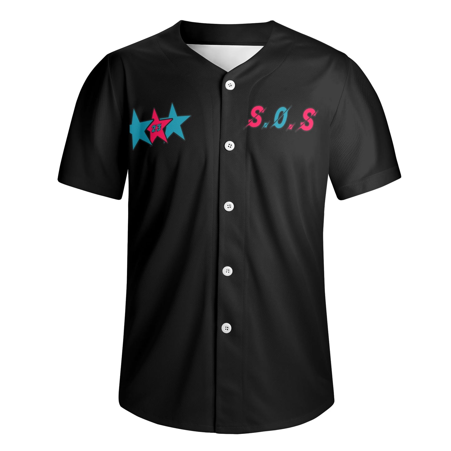 Universal Flex Black Short Sleeve Baseball Jersey