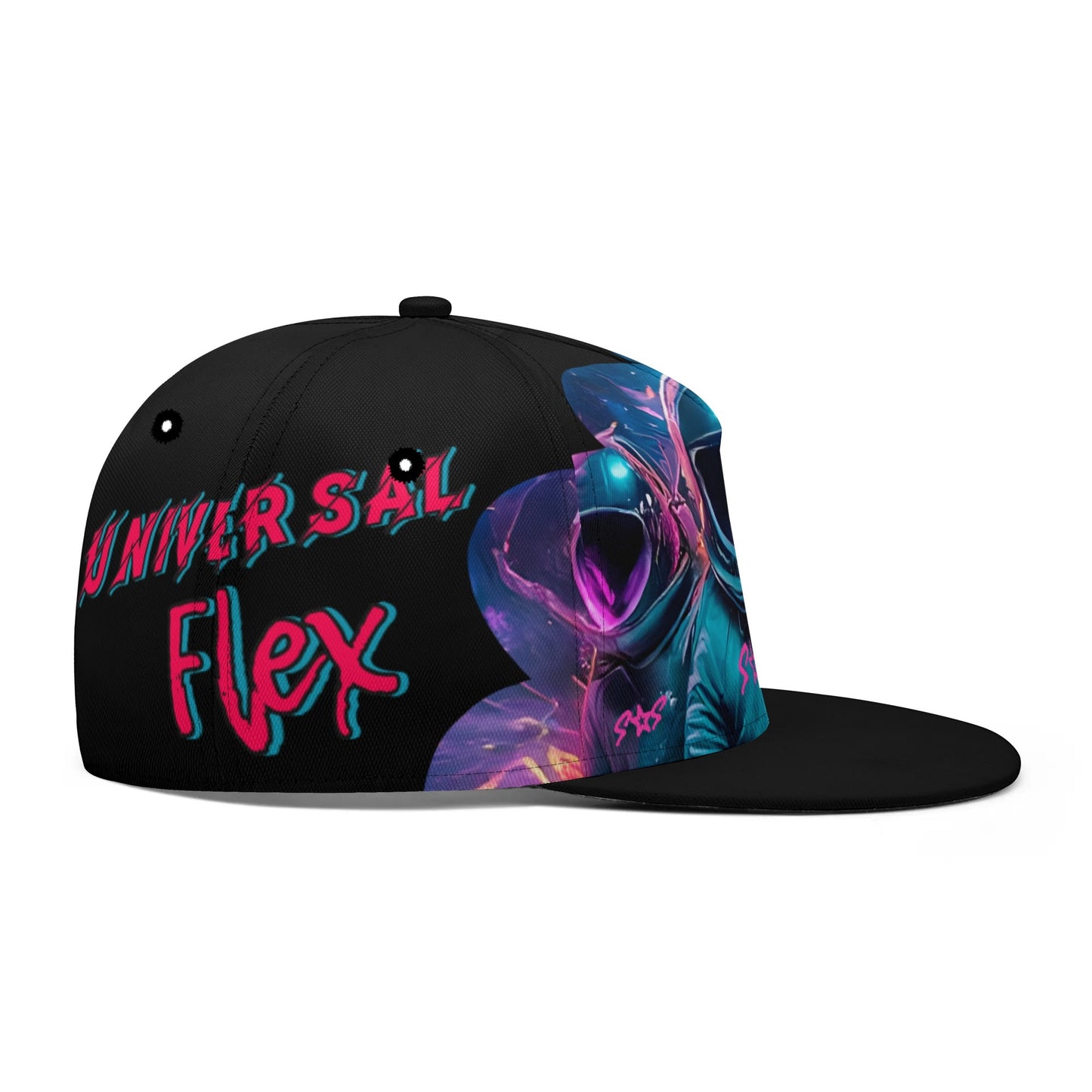 Universal Flex Black Classic Snapbacks