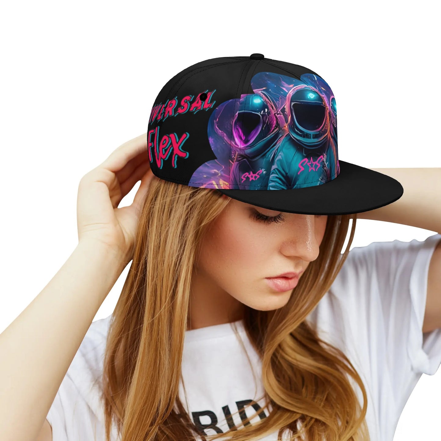 Universal Flex Black Classic Snapbacks