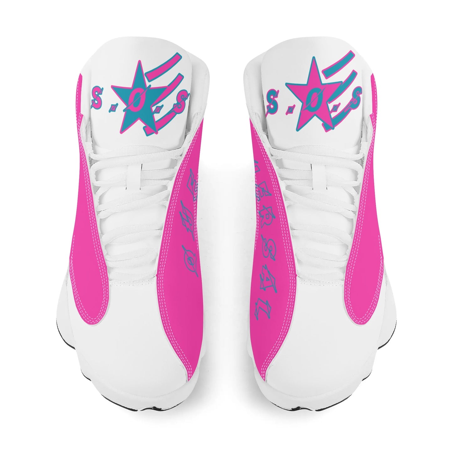 Universal Flex Womens White/Pink  Universal  Q-1s Leather Star Kicks