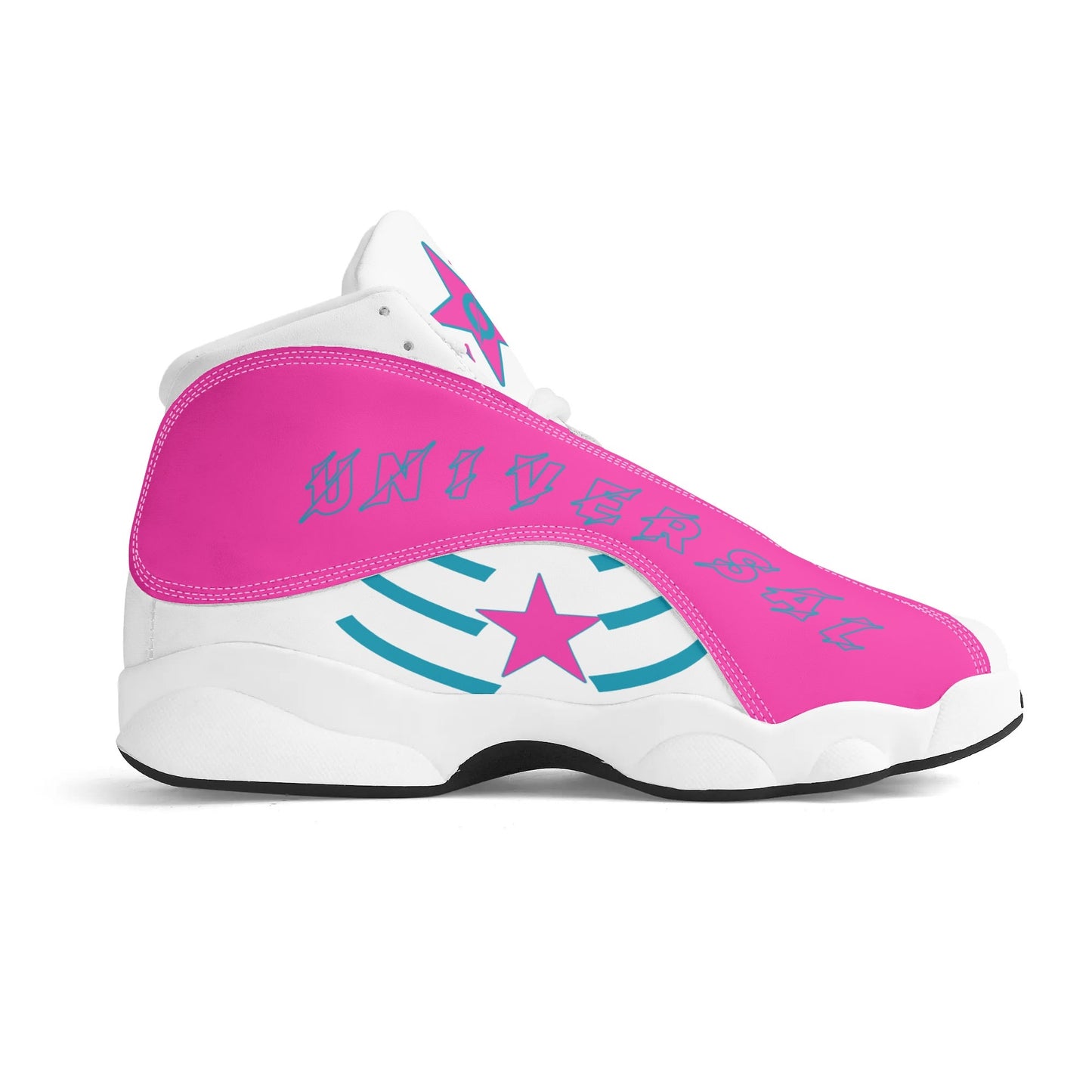 Universal Flex Womens White/Pink  Universal  Q-1s Leather Star Kicks