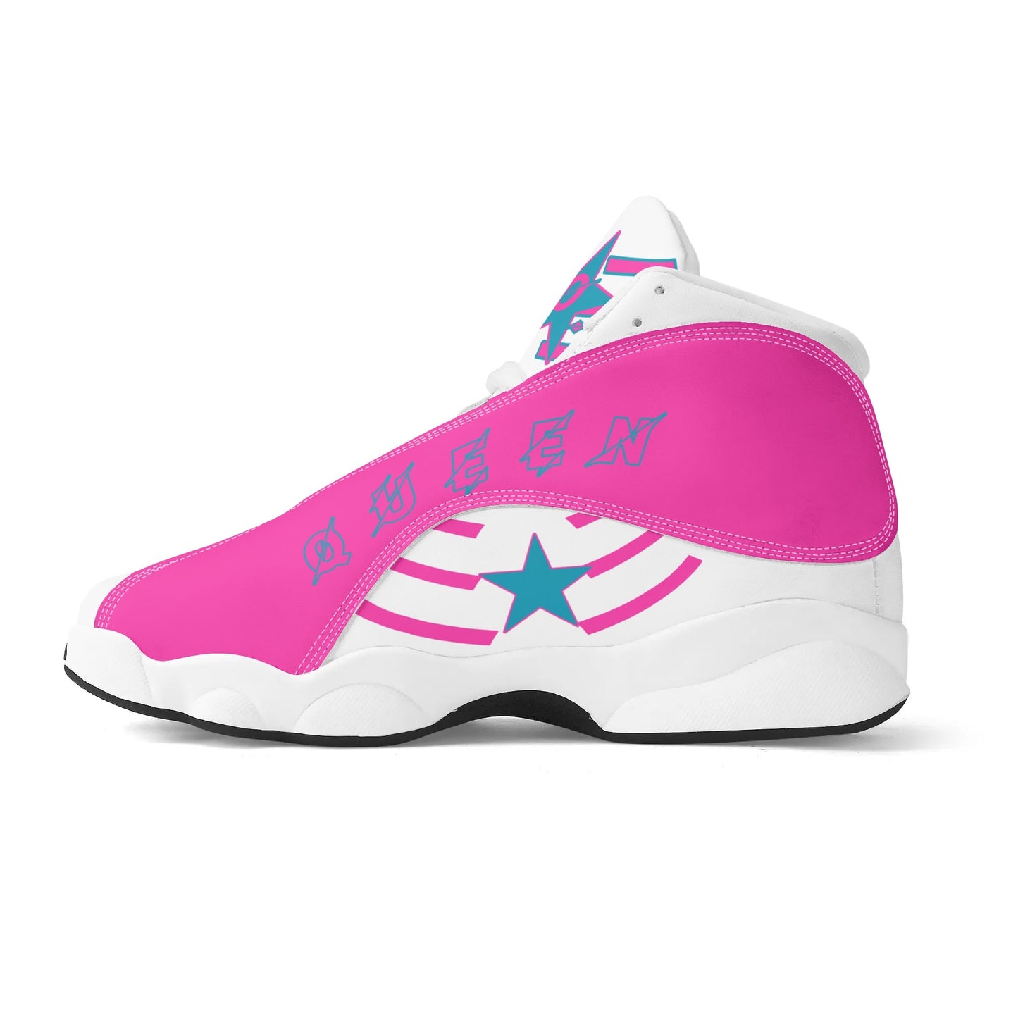 Universal Flex Womens White/Pink  Universal  Q-1s Leather Star Kicks