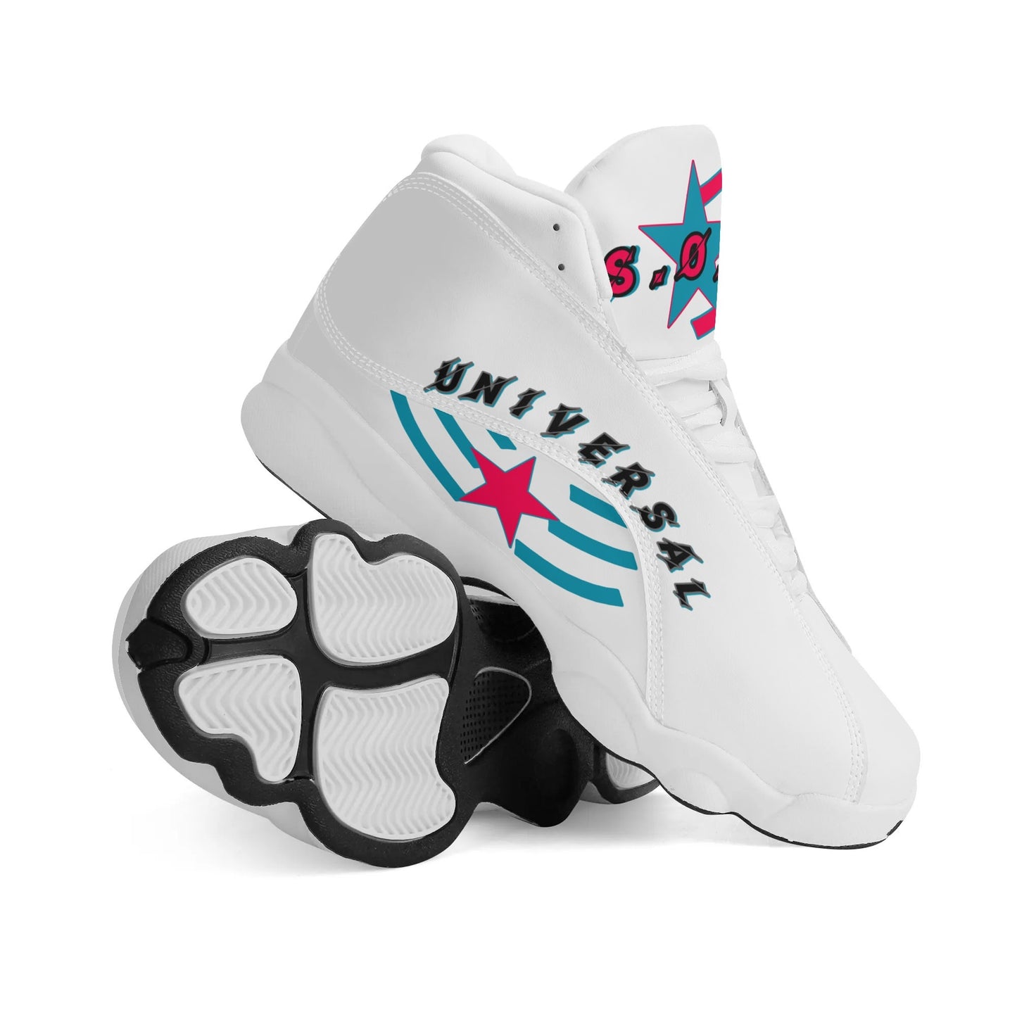 Universal Flex - Star Bound Mens White Leather Star Kicks