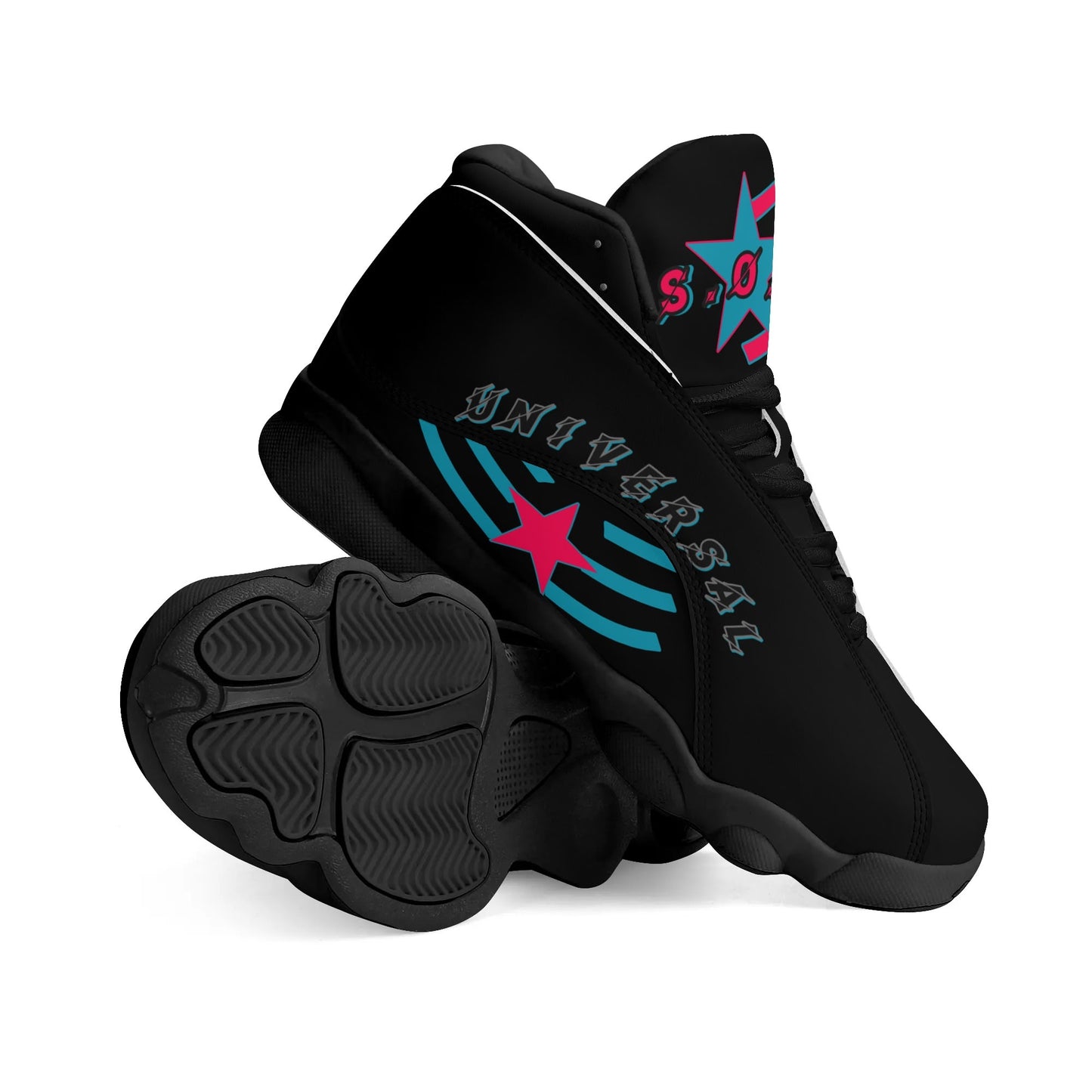 Universal Flex - Star Bound Mens Black Leather Star Kicks