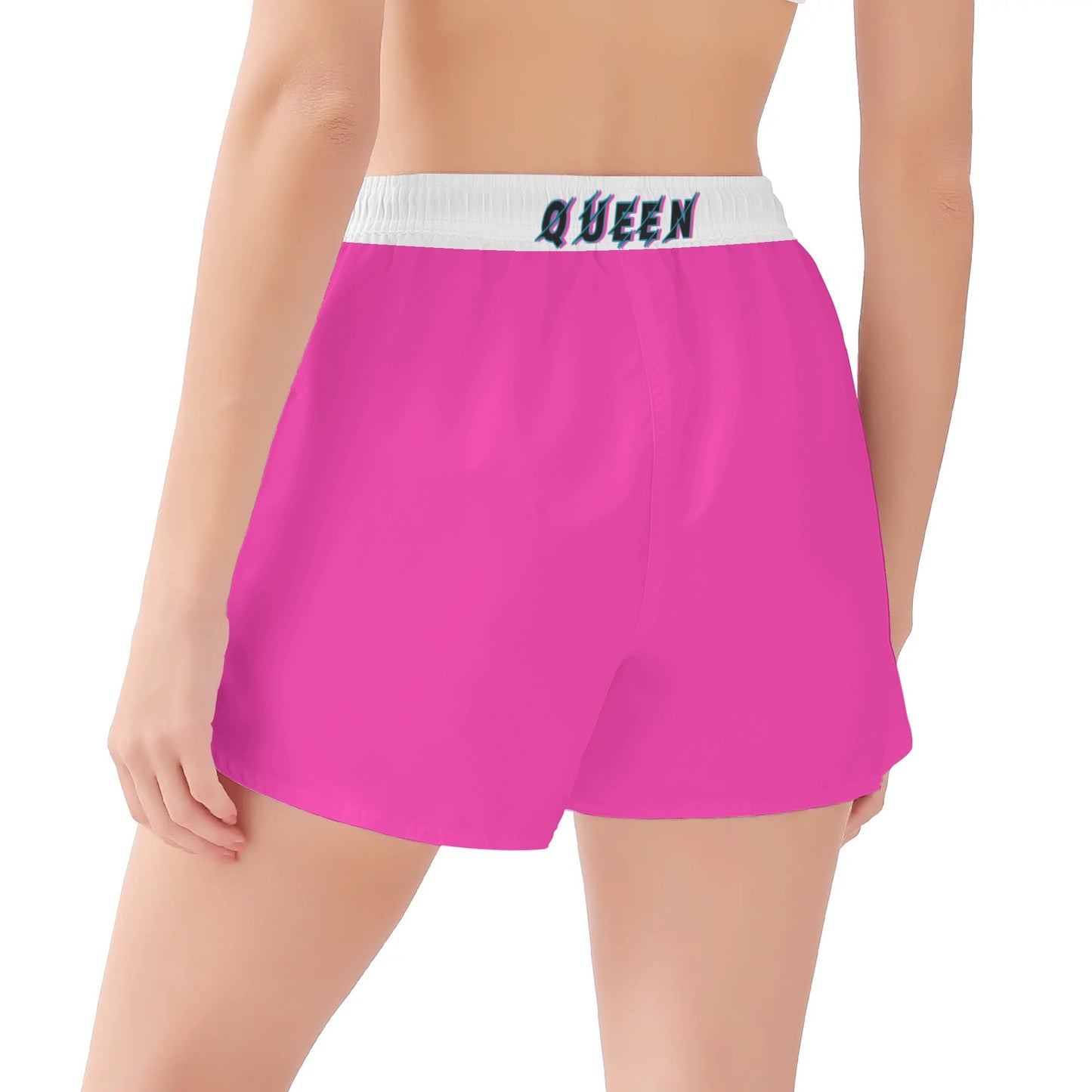 Universal Queen Womens White/Pink Shorts