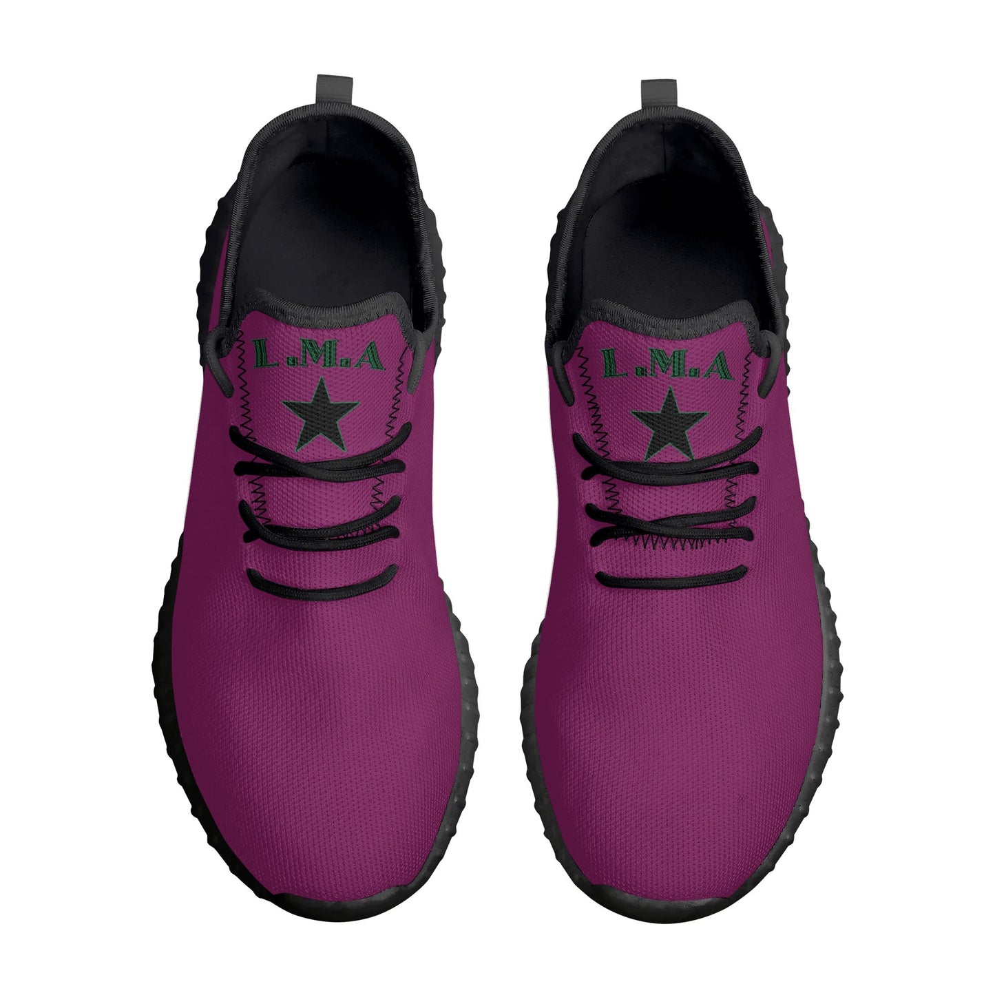 L.M.A. Leaf Me Alone 420 Purple/Black Mens Star Kicks