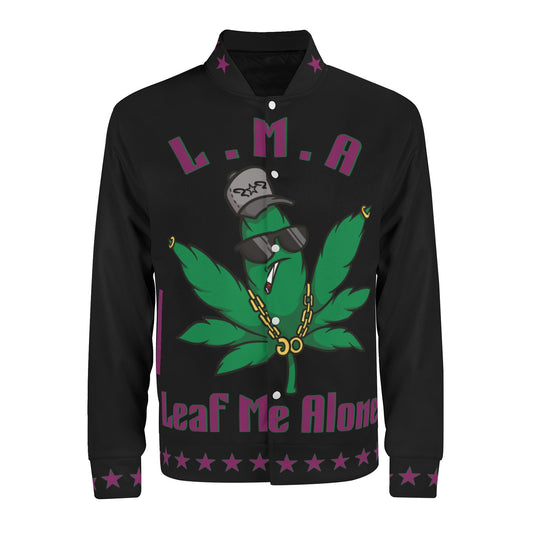 L.M.A. Leaf Me Alone 420 Black/Purple Jacket