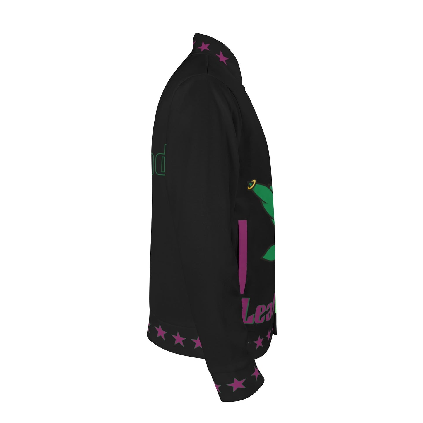 L.M.A. Leaf Me Alone 420 Black/Purple Jacket