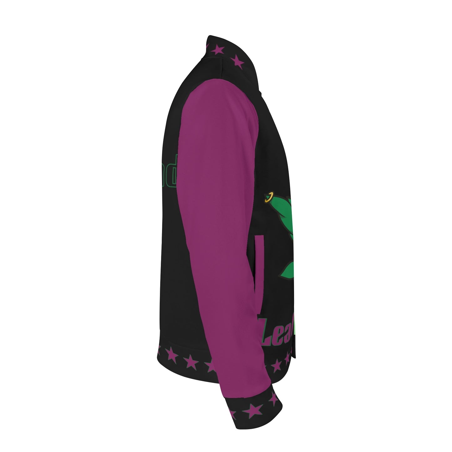 L.M.A. Leaf Me Alone 420 Purple/Black Jacket