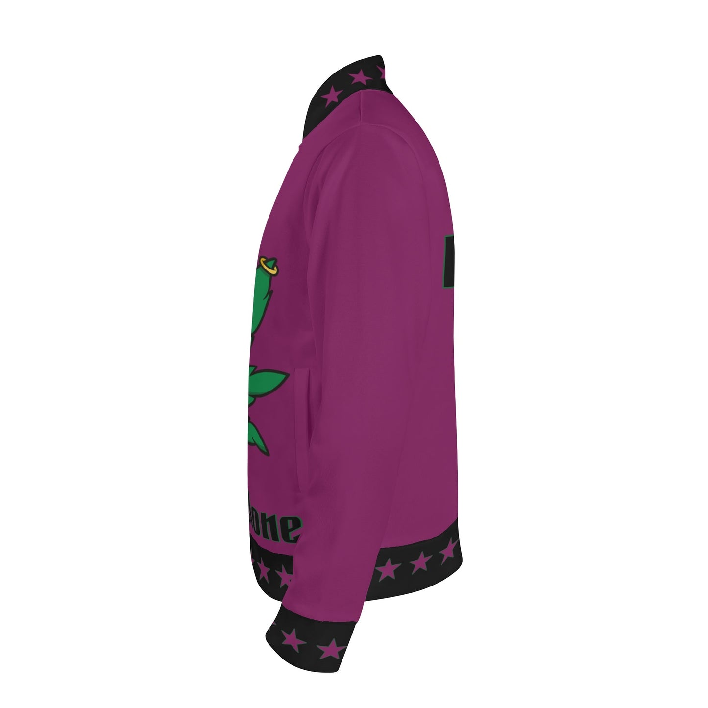 L.M.A. Leaf Me Alone 420 Purple Jacket