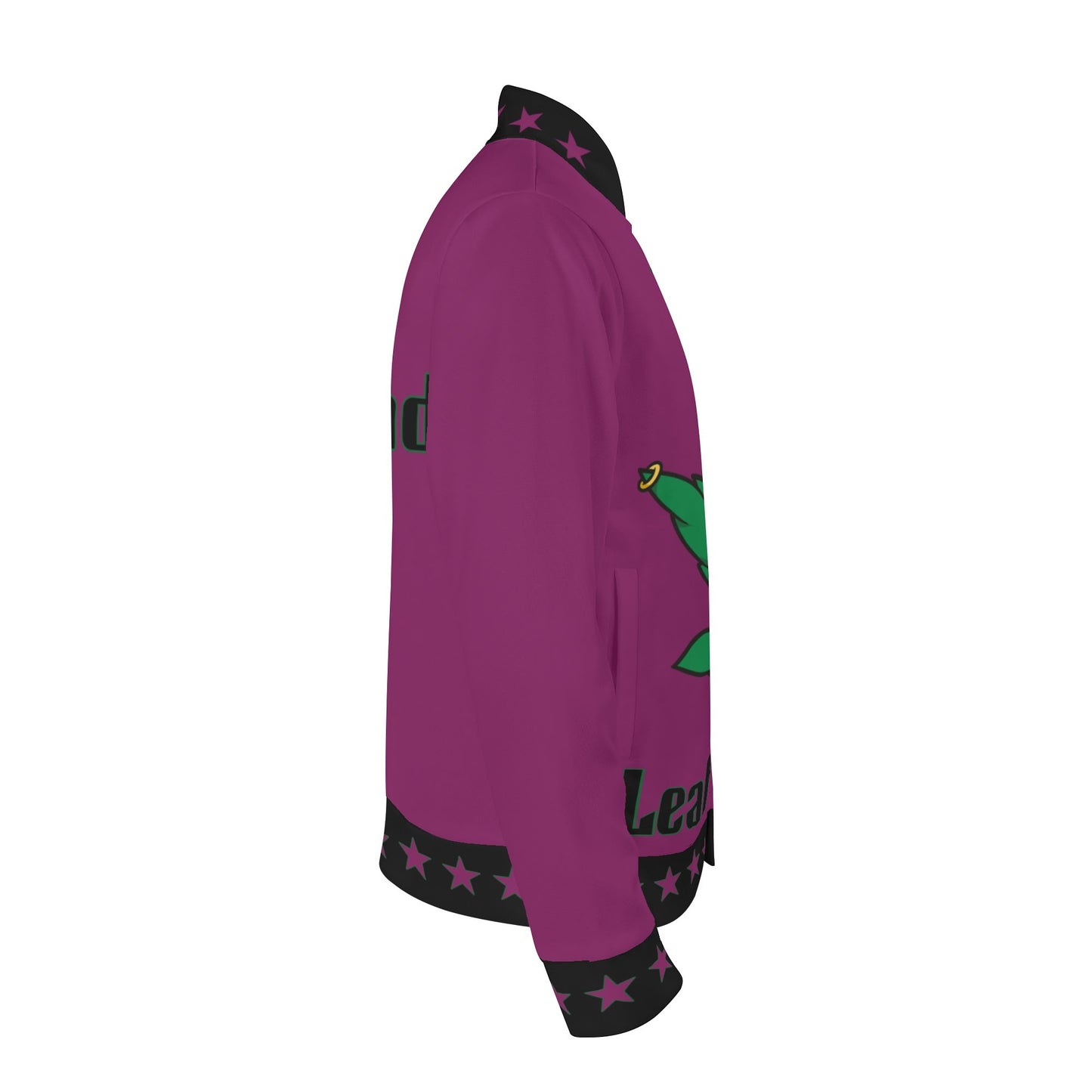 L.M.A. Leaf Me Alone 420 Purple Jacket