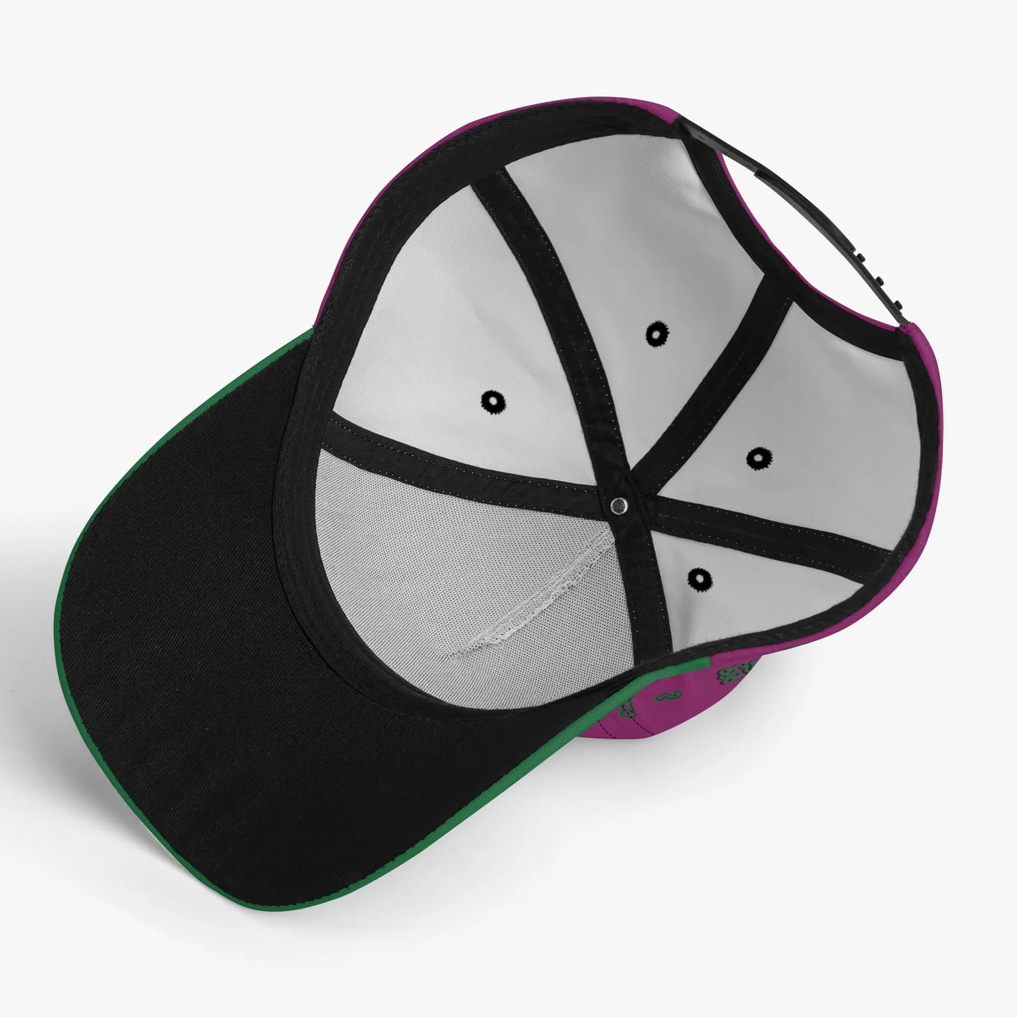 L.M.A. Leaf Me Alone 420  Purple/Green Baseball Cap