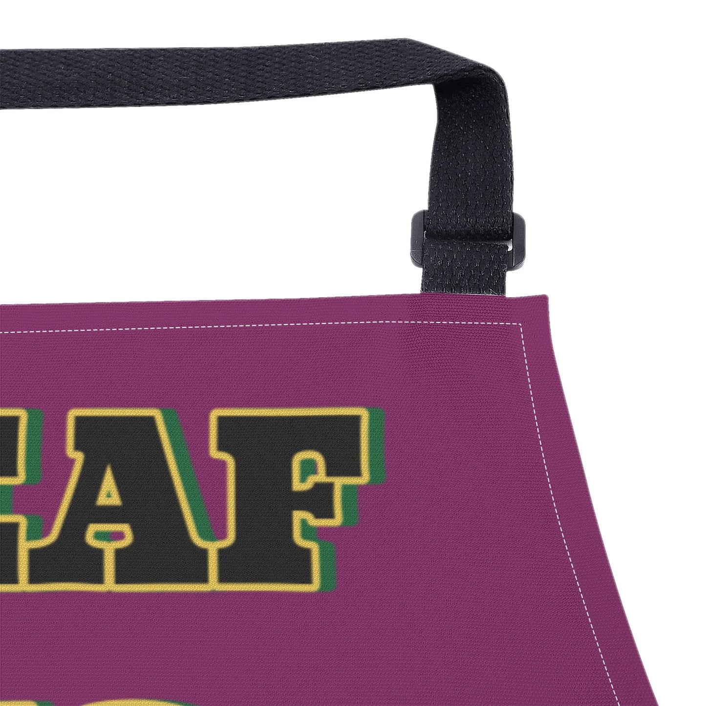 L.M.A. Leaf Me Alone 420 Purple Apron