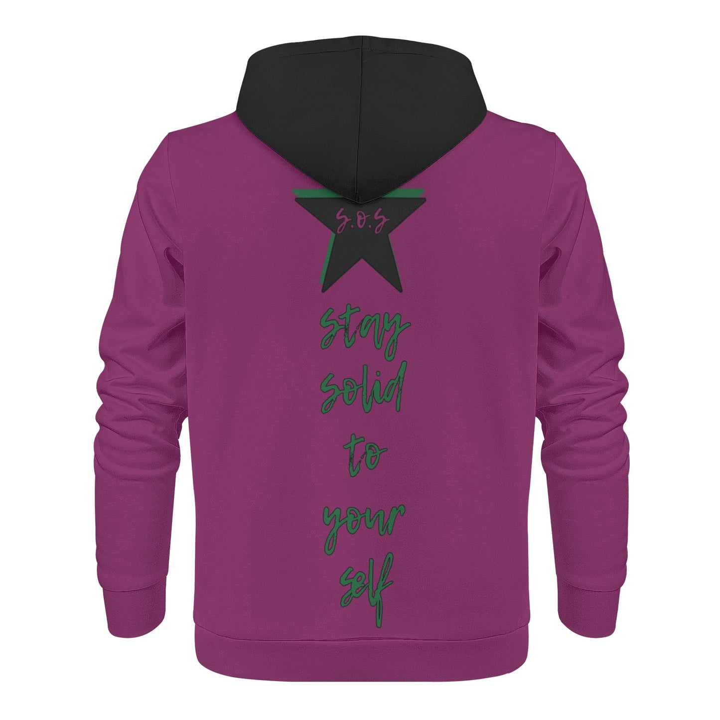 L.M.A. Leaf Me Alone 420 Mens Purple/Black Hoodie