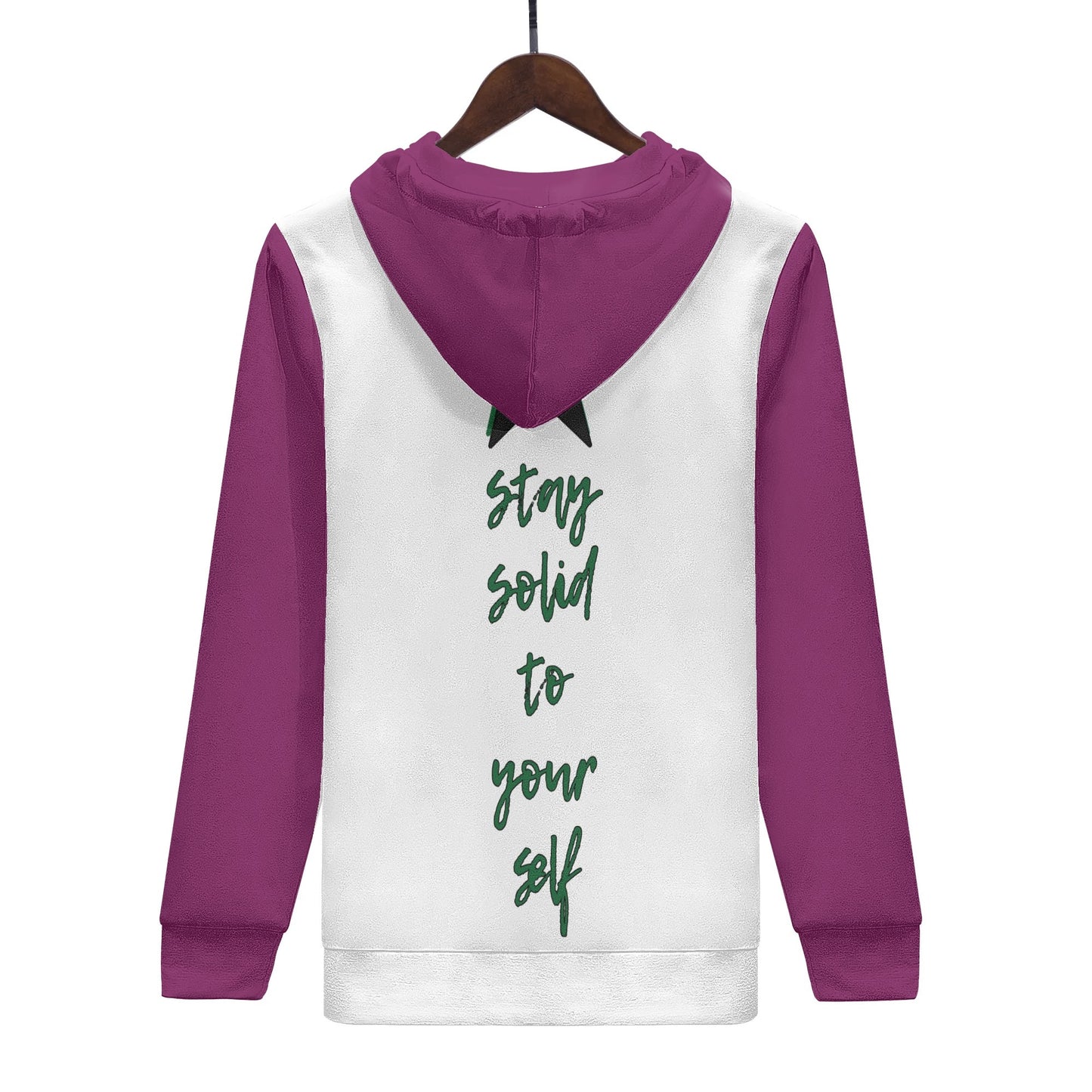 L.M.A. Leaf Me Alone 420 Mens Purple/White Hoodie