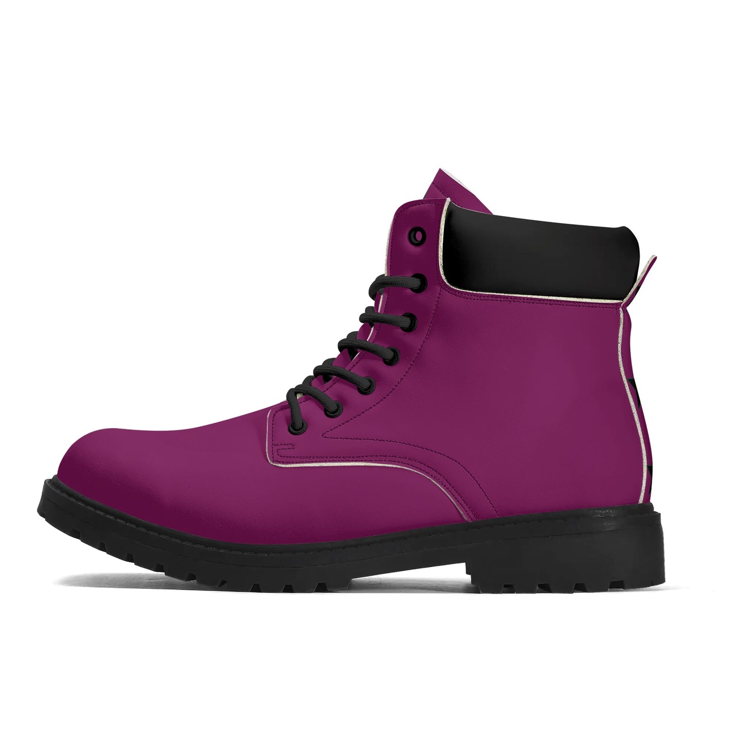 L.M.A. Leaf Me Alone 420 Mens Purple Leather All Season Boots