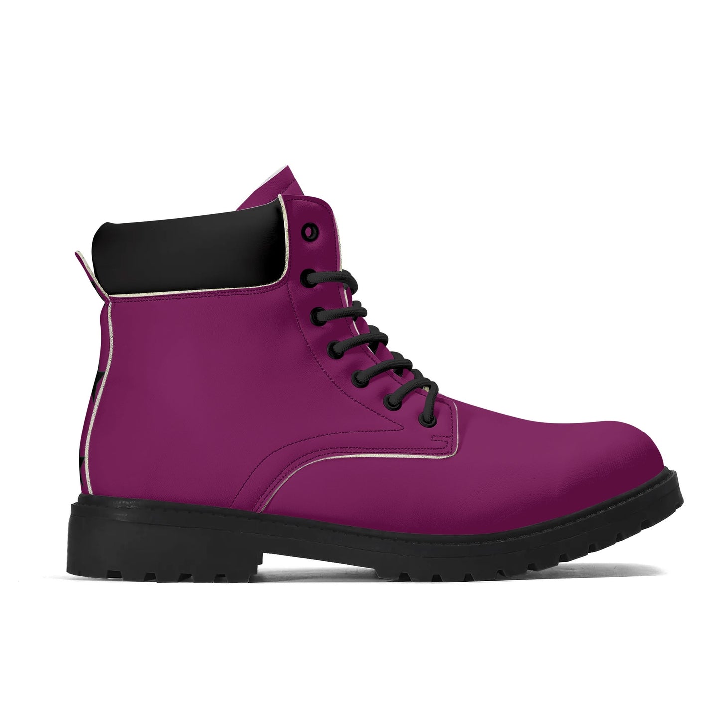 L.M.A. Leaf Me Alone 420 Mens Purple Leather All Season Boots