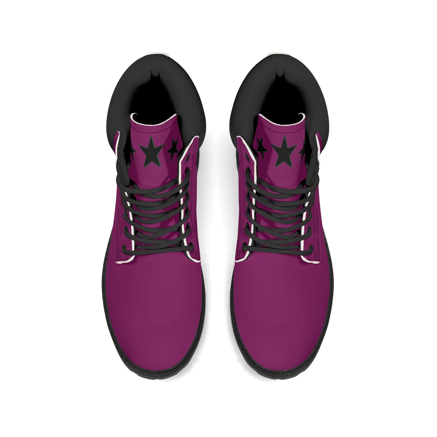 L.M.A. Leaf Me Alone 420 Mens Purple Leather All Season Boots