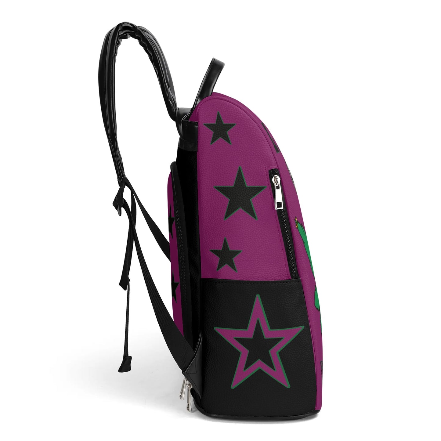 L.M.A. Leaf Me Alone 420 Purple Anti-Theft Backpack