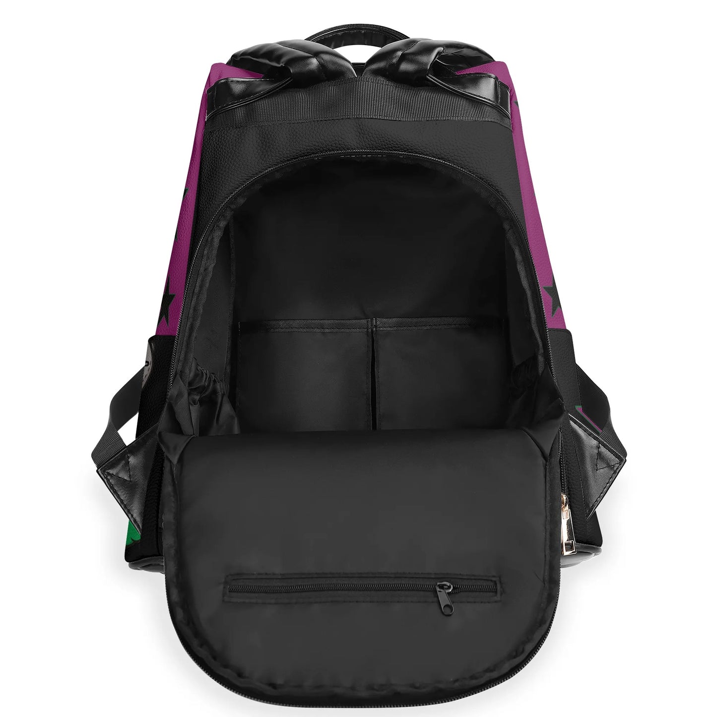 L.M.A. Leaf Me Alone 420 Purple Anti-Theft Backpack