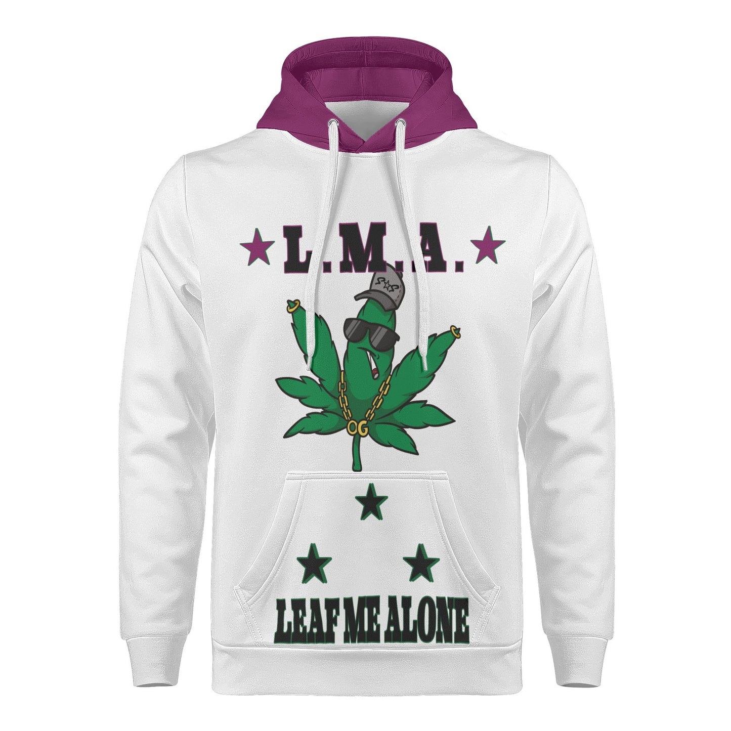 L.M.A. Leaf Me Alone 420 Mens Hoodie