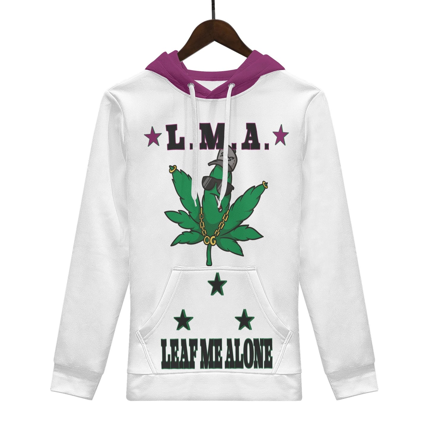 L.M.A. Leaf Me Alone 420 Mens Hoodie